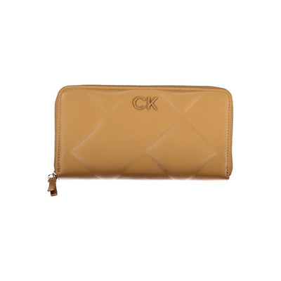 Calvin Klein Braunes Polyester Portemonnaie