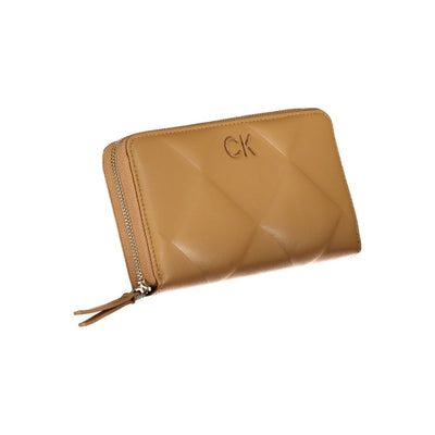 Calvin Klein Braunes Polyester Portemonnaie
