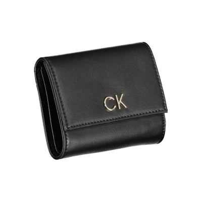 Calvin Klein Schwarzes Polyester Portemonnaie