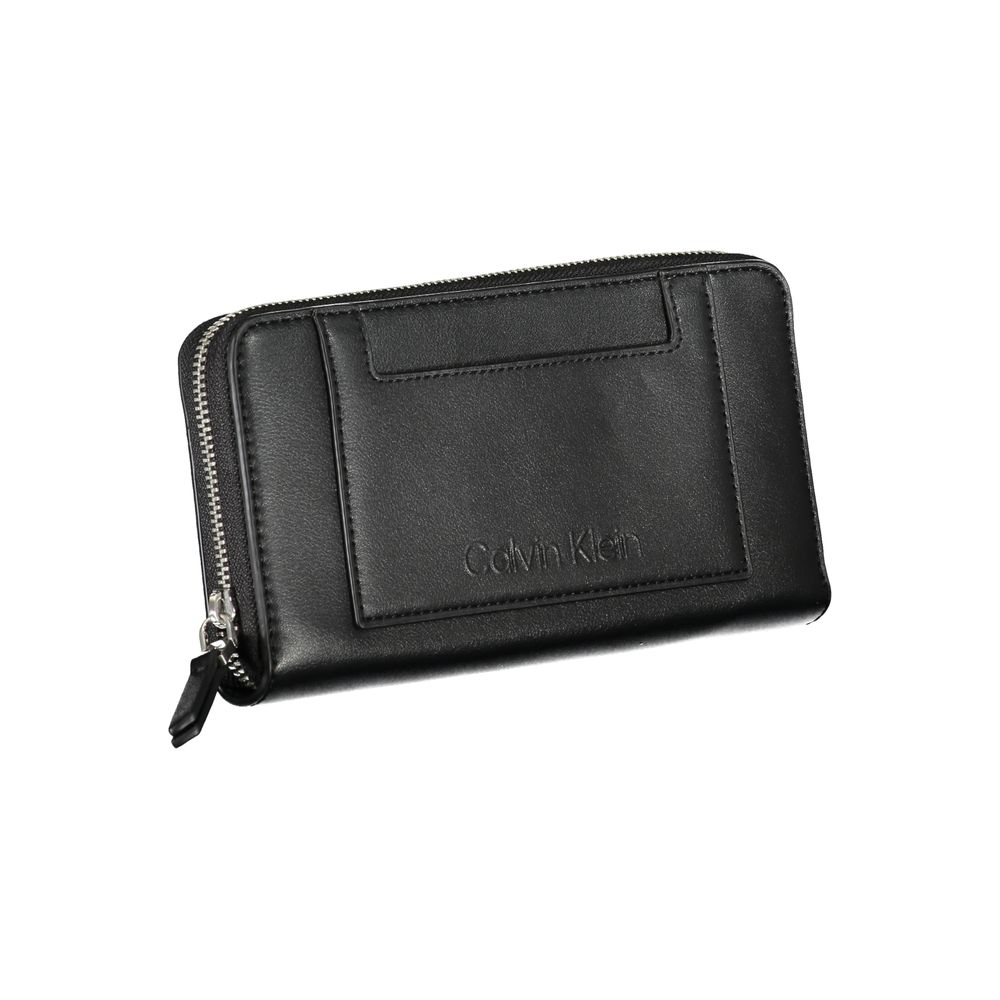Calvin Klein Schwarzes Polyester Portemonnaie