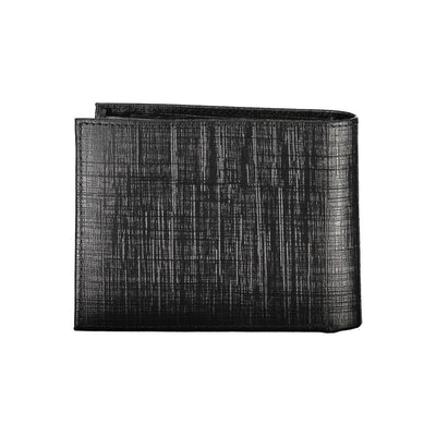 Calvin Klein Schwarzes Leder Portemonnaie