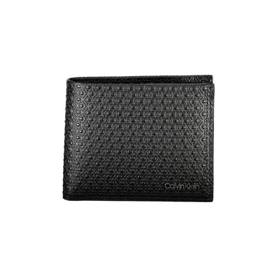 Calvin Klein Schwarzes Leder Portemonnaie