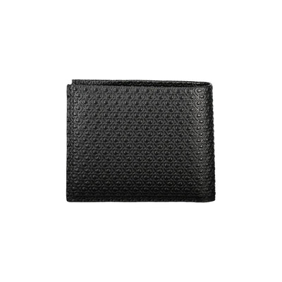 Calvin Klein Schwarzes Leder Portemonnaie