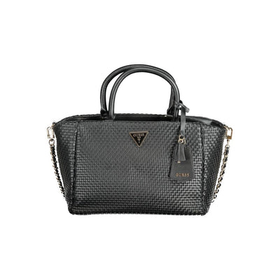 Guess Jeans Schwarze Polyethylen-Handtasche