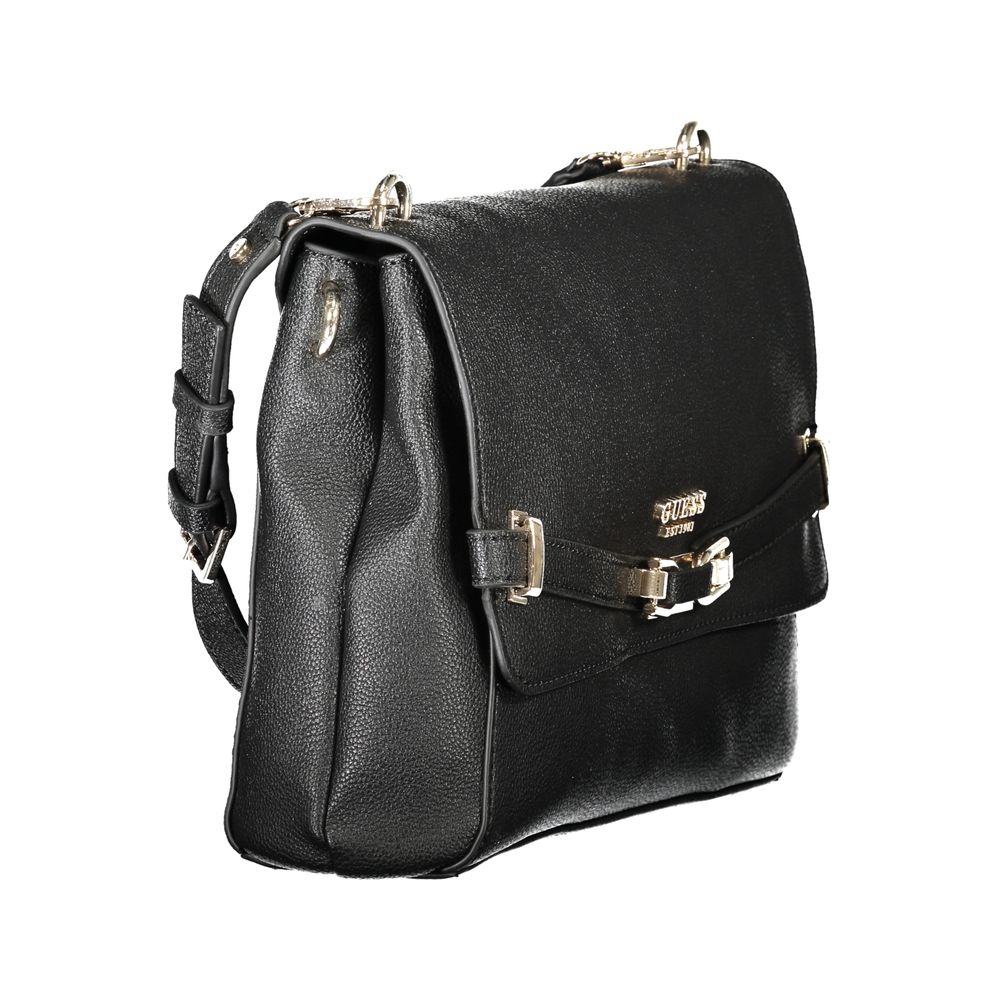 Guess Jeans Schwarze Polyethylen-Handtasche