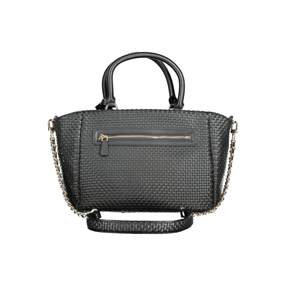 Guess Jeans Schwarze Polyethylen-Handtasche