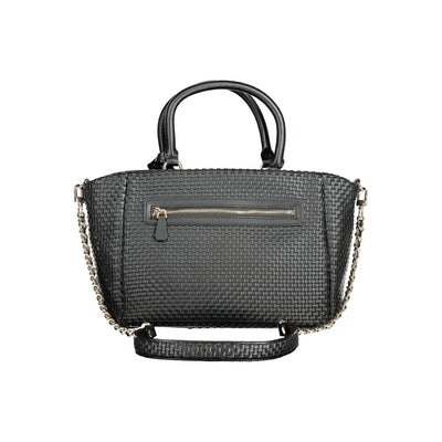 Guess Jeans Schwarze Polyethylen-Handtasche