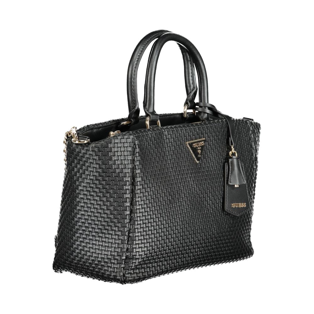 Guess Jeans Schwarze Polyethylen-Handtasche