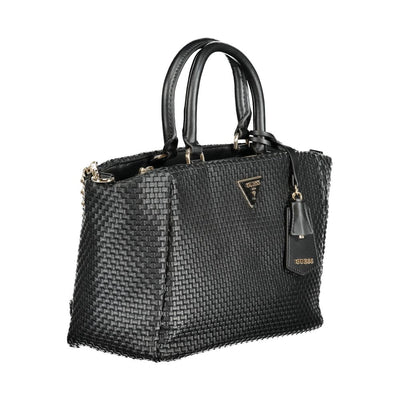 Guess Jeans Schwarze Polyethylen-Handtasche
