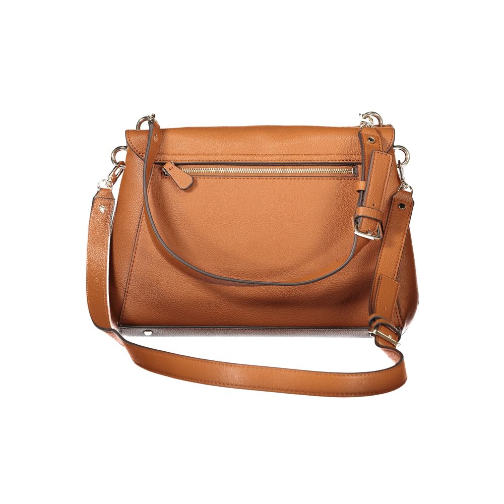 Guess Jeans Braune Polyethylen-Handtasche