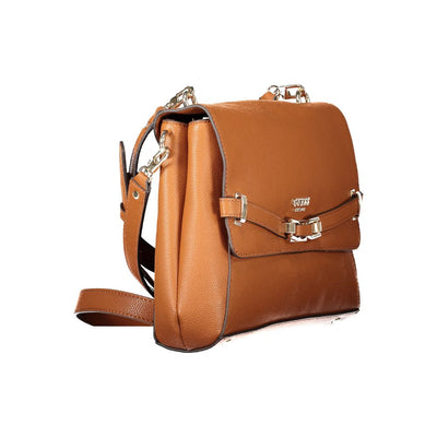 Guess Jeans Braune Polyethylen-Handtasche