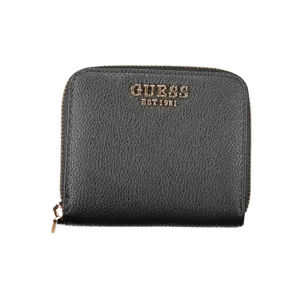 Guess Jeans Schwarzes Portemonnaie aus Polyethylen