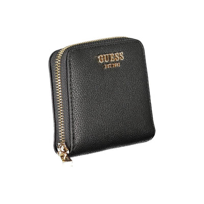 Guess Jeans Schwarzes Portemonnaie aus Polyethylen
