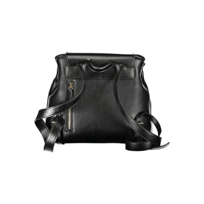 Mario Valentino Schwarzer Polyethylen-Rucksack