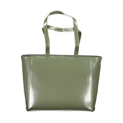 Mario Valentino Grüne Polyethylen-Handtasche