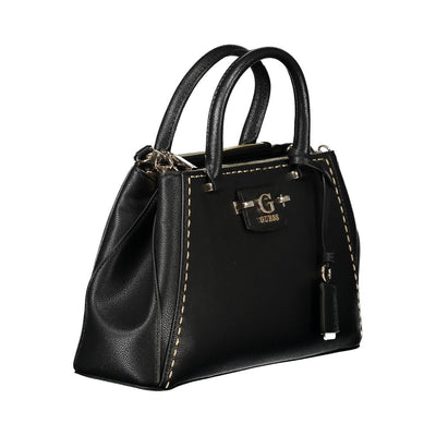 Guess Jeans Schwarze Polyethylen-Handtasche