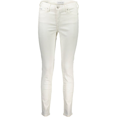 Calvin Klein Weiße Baumwolljeans &amp