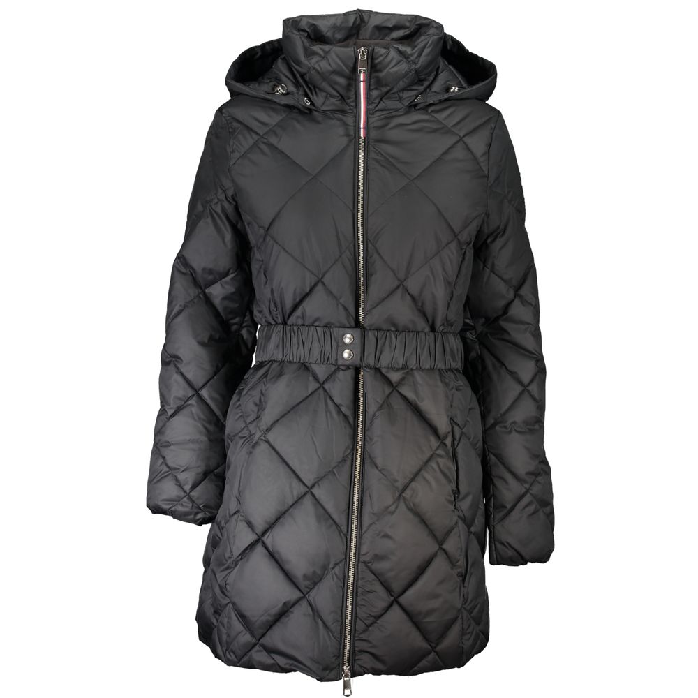 Tommy Hilfiger Schwarze Polyesterjacken &amp