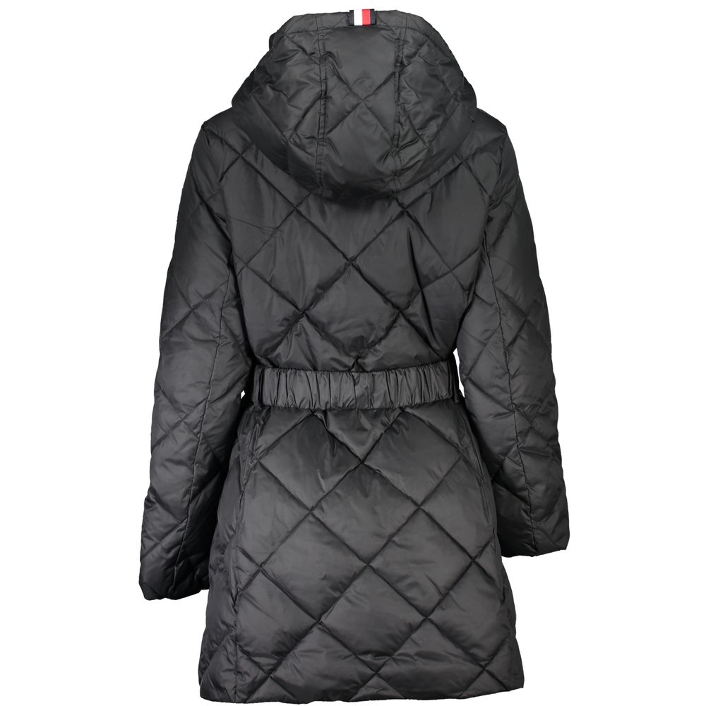 Tommy Hilfiger Schwarze Polyesterjacken &amp