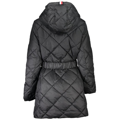 Tommy Hilfiger Schwarze Polyesterjacken &amp