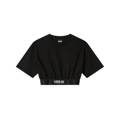 Comme Des Fuckdown Schwarze Baumwoll-Oberteile &amp