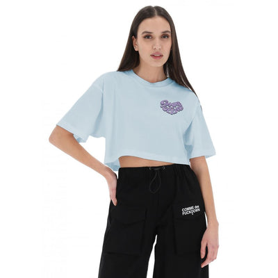 Comme Des Fuckdown Blaue Baumwoll-Oberteile &amp