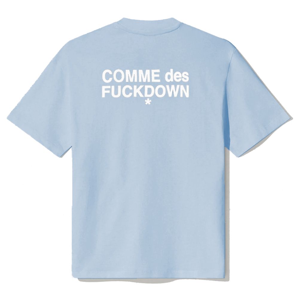 Comme Des Fuckdown Blaue Baumwoll-Oberteile &amp