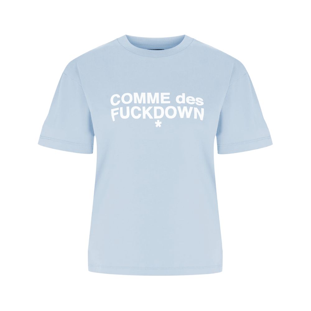 Comme Des Fuckdown Blaue Baumwoll-Oberteile &amp