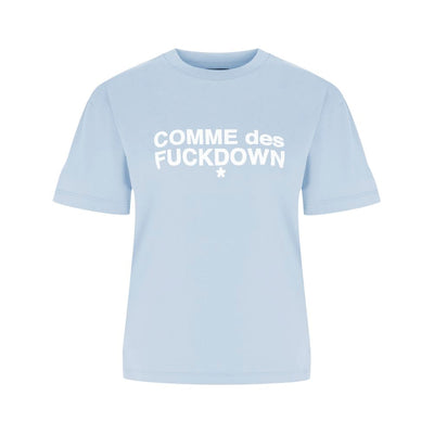 Comme Des Fuckdown Blaue Baumwoll-Oberteile &amp