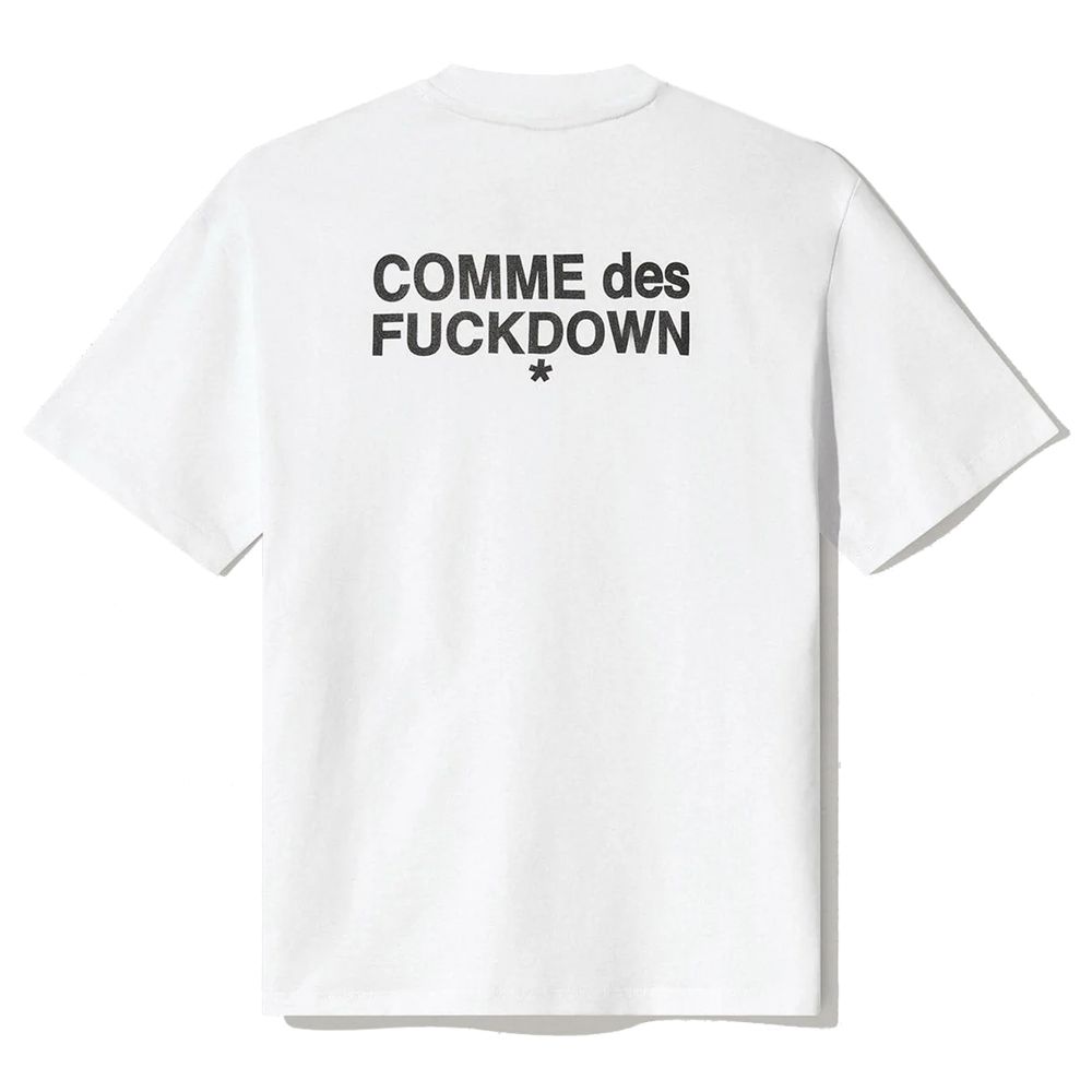 Comme Des Fuckdown Weiße Baumwoll-Oberteile &amp