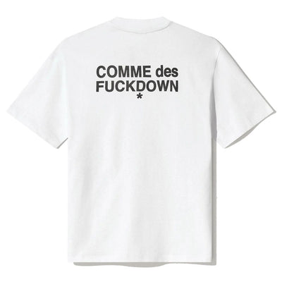 Comme Des Fuckdown Weiße Baumwoll-Oberteile &amp