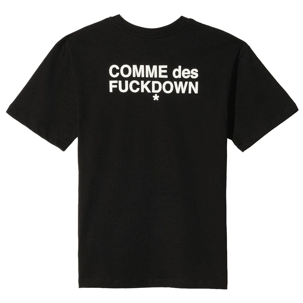 Comme Des Fuckdown Schwarze Baumwoll-Oberteile &amp