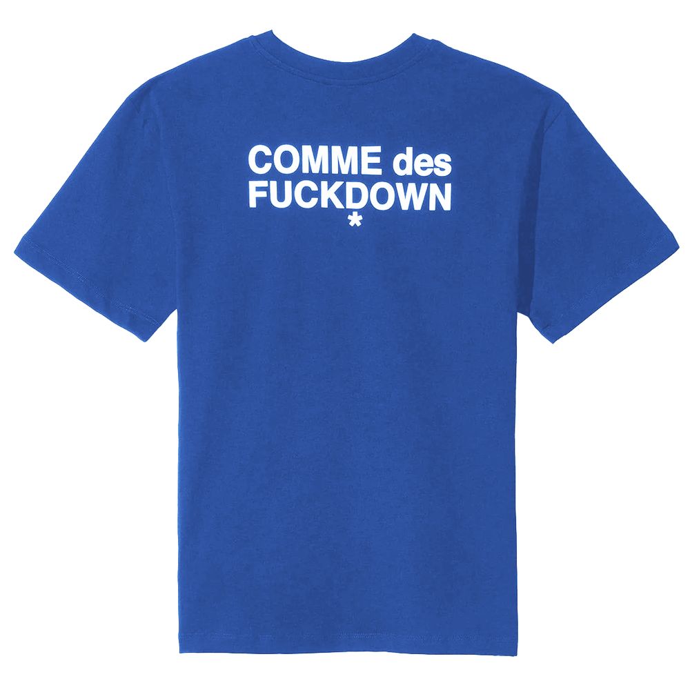 Comme Des Fuckdown Blaue Baumwoll-Oberteile &amp