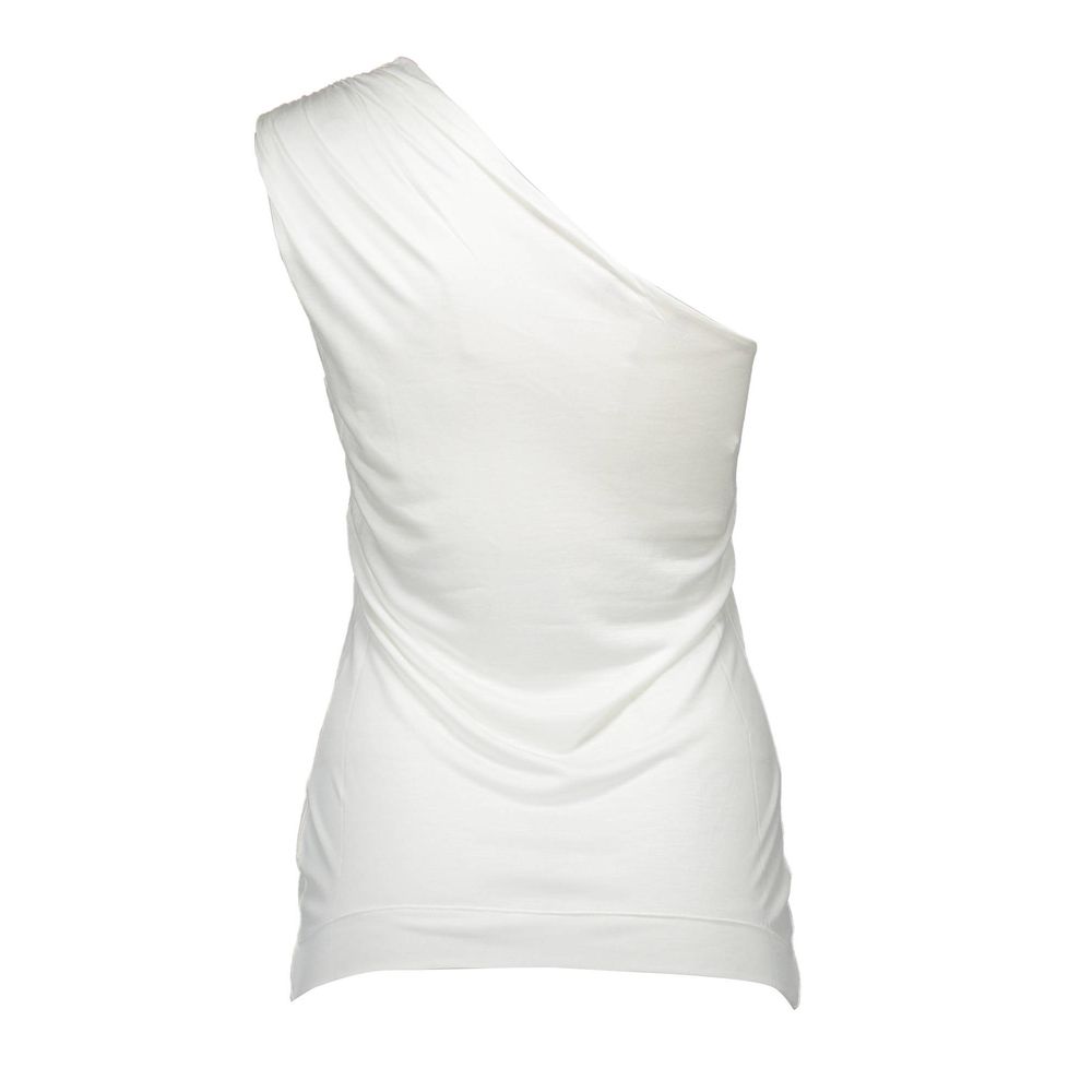Love Moschino Weißes Elastan Oberteile &amp