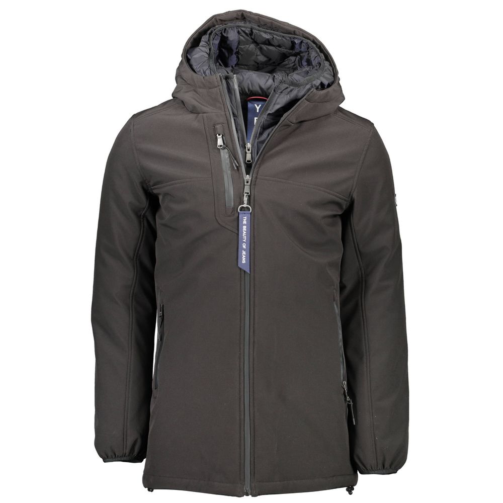 Yes Zee Schwarze Polyester-Jacke