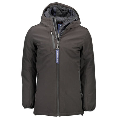 Yes Zee Schwarze Polyester-Jacke