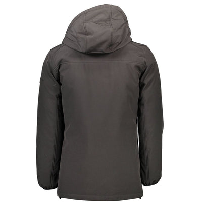 Yes Zee Schwarze Polyester-Jacke
