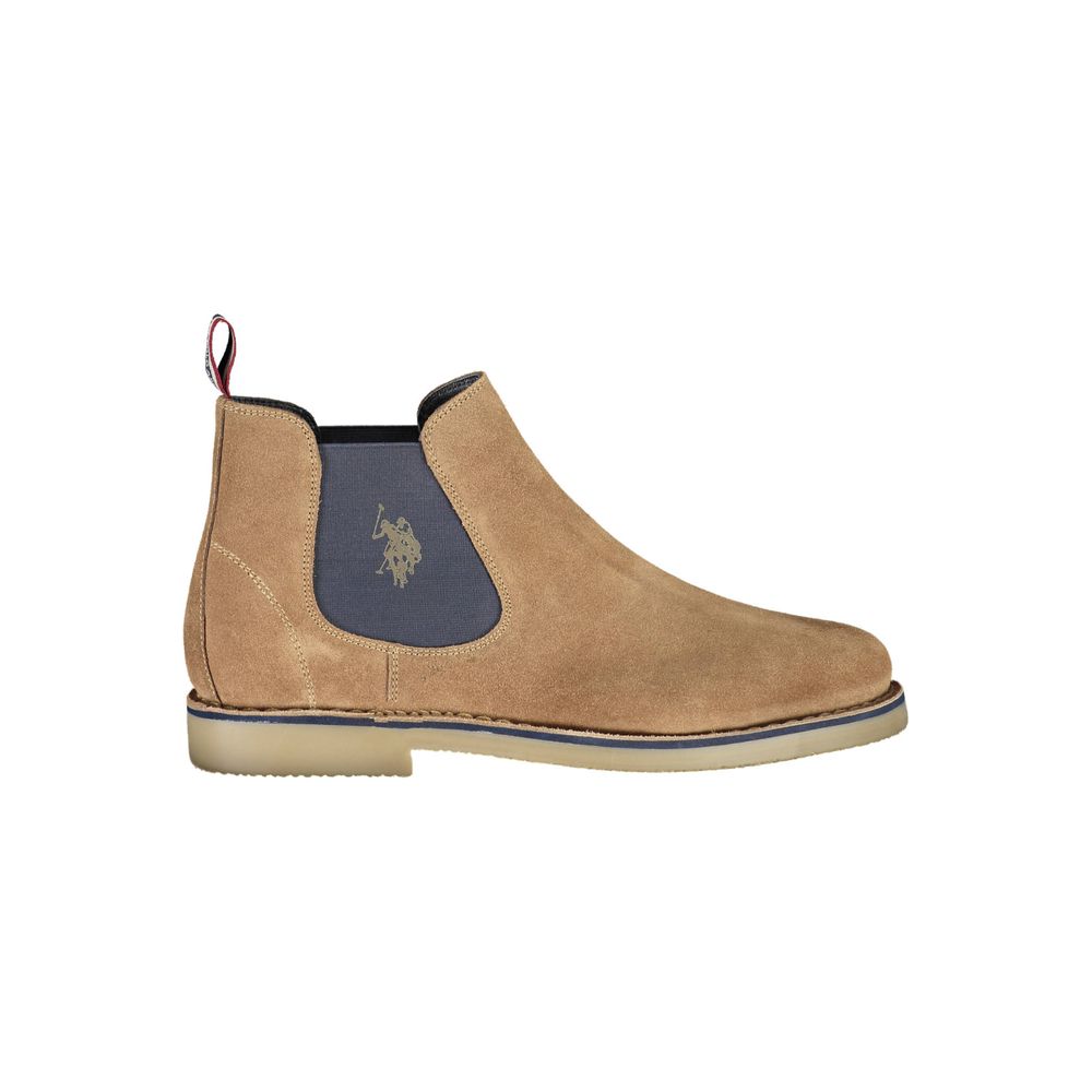U.S. POLO ASSN. Beige Polyester-Stiefel