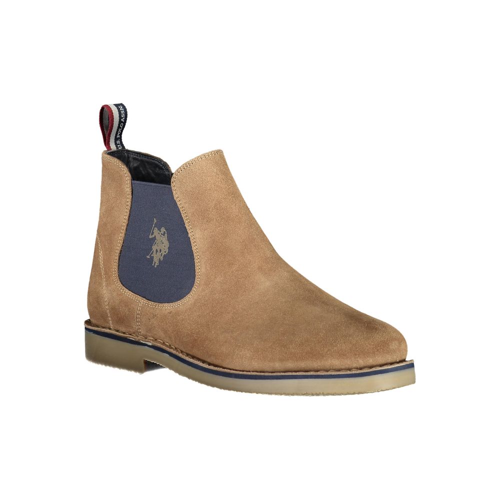 U.S. POLO ASSN. Beige Polyester-Stiefel