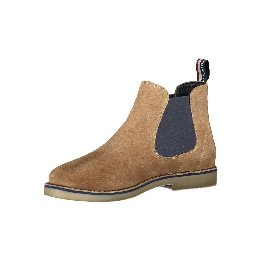 U.S. POLO ASSN. Beige Polyester-Stiefel