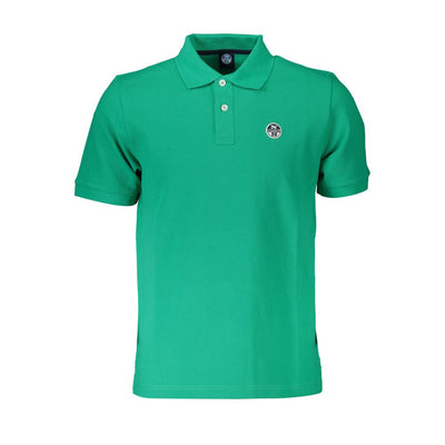 North Sails Grünes Baumwoll-Poloshirt