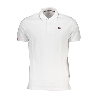 Scuola Nautica Weißes Baumwoll-Poloshirt