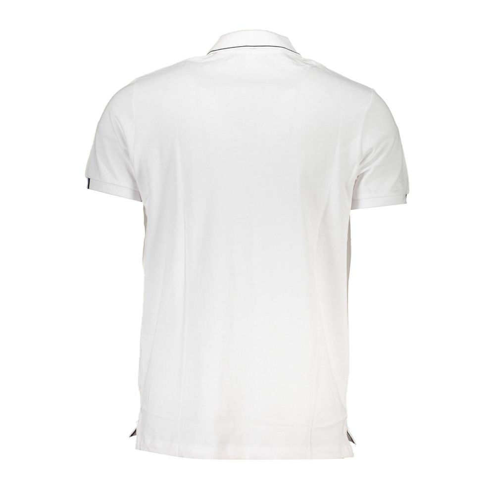 Scuola Nautica Weißes Baumwoll-Poloshirt