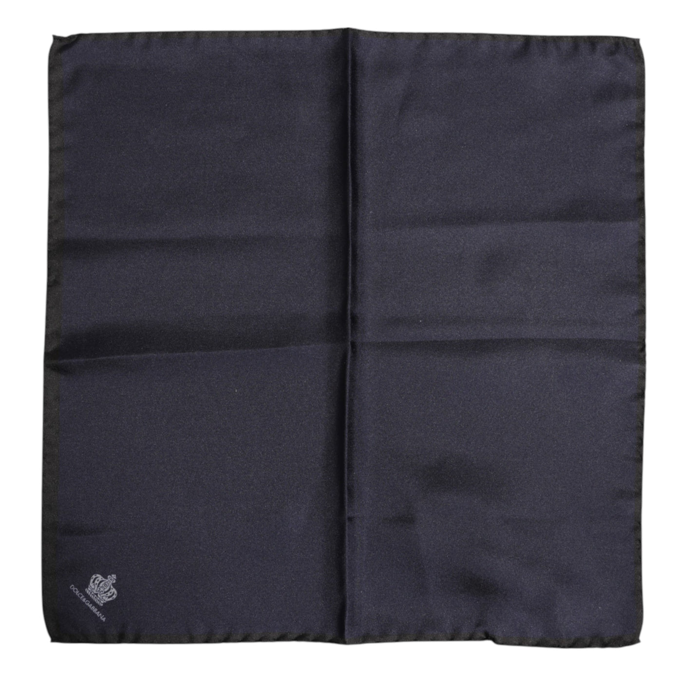 Dolce & Gabbana Blauer DG Crown Silk Square Herren Foulardschal