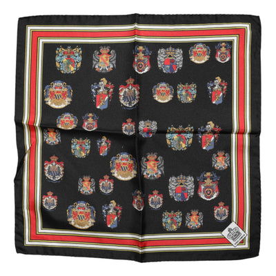 Dolce & Gabbana Multicolor Seide Quadrat Männer Foulard Schal