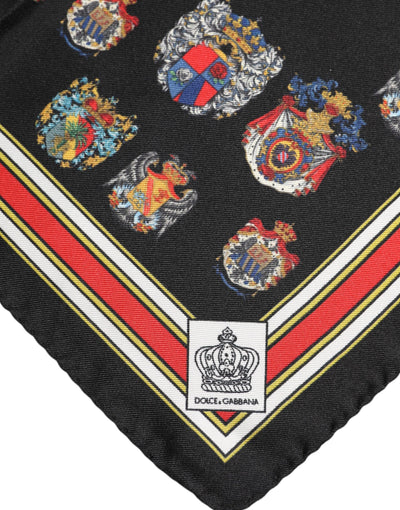 Dolce & Gabbana Multicolor Seide Quadrat Männer Foulard Schal