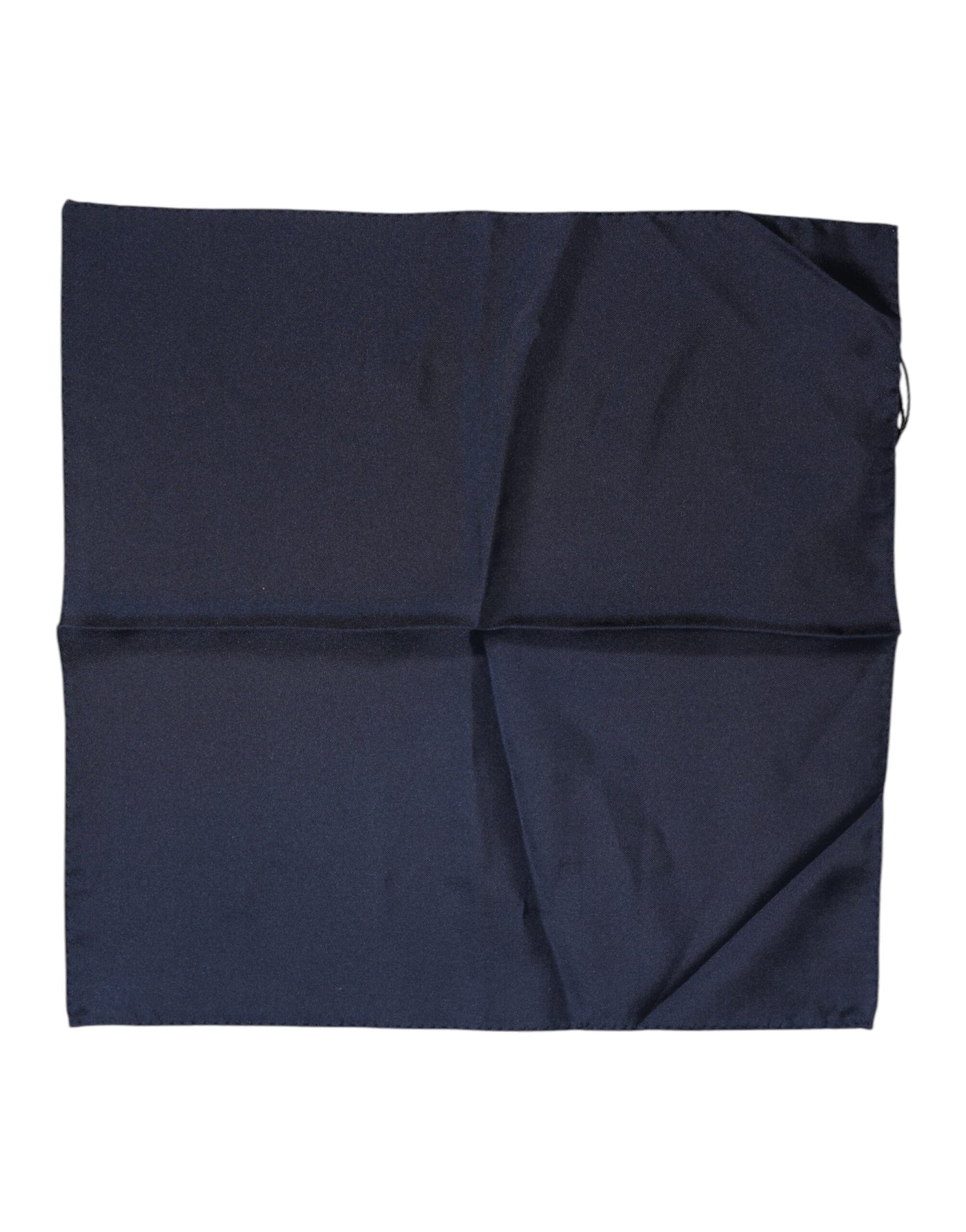 Dolce & Gabbana Dunkelblauer Seidenschal Quadratisch Herren Foulard