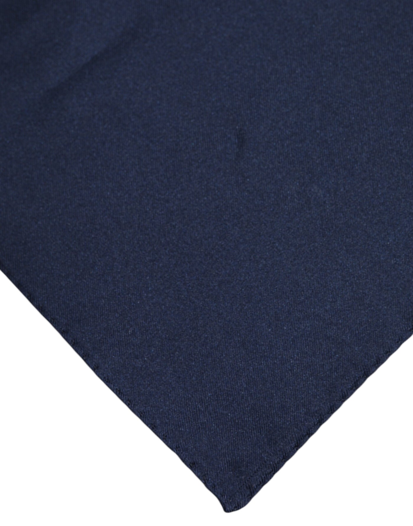 Dolce & Gabbana Dunkelblauer Seidenschal Quadratisch Herren Foulard