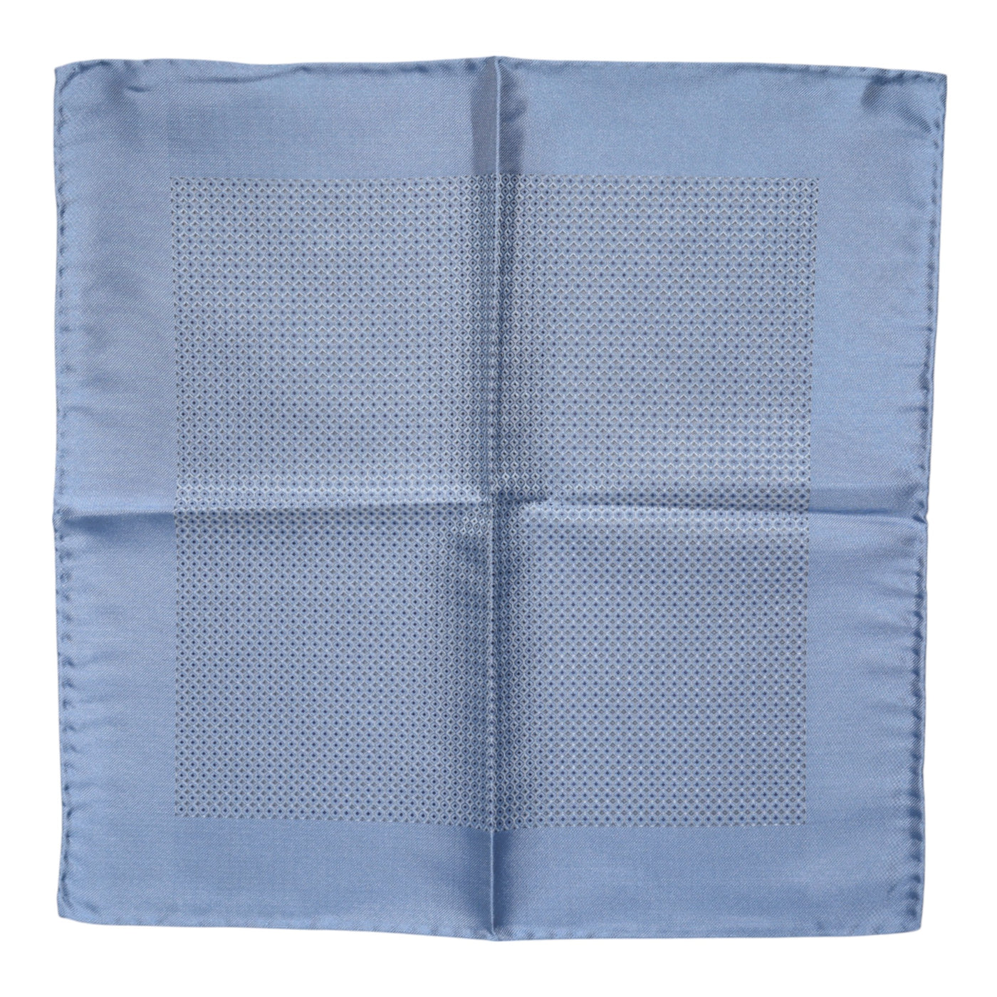 Dolce & Gabbana Hellblauer Seidenschal Square Herren Foulard