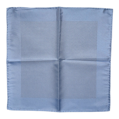 Dolce & Gabbana Hellblauer Seidenschal Square Herren Foulard